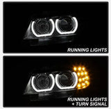 Black 3D DRL Projector LED Signal Headlights Fit For BMW 3-Series E91 E90 Sedan 2009-2012 HL-HD031LS - Machter