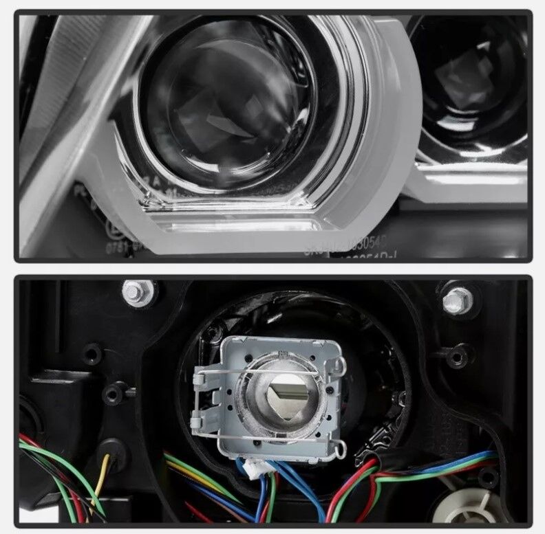 Black 3D DRL Projector LED Signal Headlights Fit For BMW 3-Series E91 E90 Sedan 2009-2012 HL-HD031LS - Machter