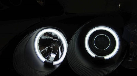 Black CCFL Angle Eye Projector Headlights Fit For Honda CIVIC EK VTIR VTIS 1999-2000 HL-HD032LS - Machter