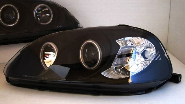 Black CCFL Angle Eye Projector Headlights Fit For Honda CIVIC EK VTIR VTIS 1999-2000 HL-HD032LS - Machter