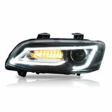 LED Headlights Sequential Blinker Fit For Holden VE Commodore Series 1&2 With HID Xenon Globes HL-HLN002LED - Machter