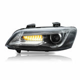 LED Headlights Sequential Blinker Fit For Holden VE Commodore Series 1&2 With HID Xenon Globes HL-HLN002LED - Machter