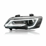 LED Headlights Sequential Blinker Fit For Holden VE Commodore Series 1&2 With HID Xenon Globes HL-HLN002LED - Machter