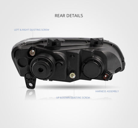 LED Headlights Sequential Blinker Fit For Holden VE Commodore Series 1 & 2 Without Globe HL-HLN002 - Machter
