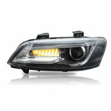 LED Headlights Sequential Blinker Fit For Holden VE Commodore Series 1 & 2 Without Globe HL-HLN002 - Machter