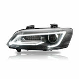 LED Headlights Sequential Blinker Fit For Holden VE Commodore Series 1 & 2 Without Globe HL-HLN002 - Machter