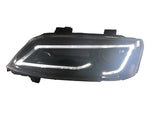 Black LED Headlights Sequential Blinker Fit For Holden VE Commodore Series 1 & 2 Without Globe HL-HLN004 - Machter
