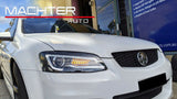 Black LED Headlights Sequential Blinker Fit For Holden VE Commodore Series 1 & 2 Xenon Globes HL-HLN004LED - Machter