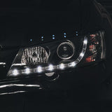 Black DRL LED Projector Head Lights Fit For Holden Commodore VY UTE 2002-2004 HL-HLN024LS - Machter