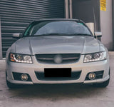 Black DRL LED Projector Head Lights Fit For Holden Commodore VZ UTE 2004-2006 HL-HLN025LS - Machter