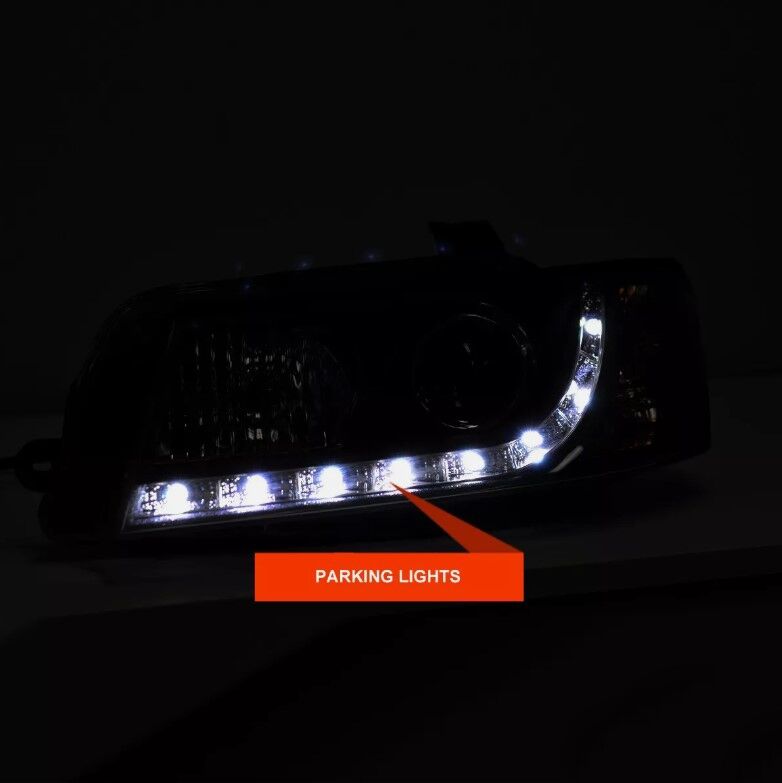 Black DRL LED Projector Head Lights Fit For Holden Commodore VZ UTE 2004-2006 HL-HLN025LS - Machter