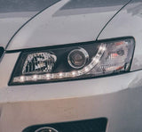 Black DRL LED Projector Head Lights Fit For Holden Commodore VZ UTE 2004-2006 HL-HLN025LS - Machter