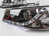Black DRL LED Projector Head Lights Fit For Holden Commodore VZ UTE 2004-2006 HL-HLN025LS - Machter