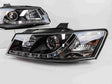 Black DRL LED Projector Head Lights Fit For Holden Commodore VZ UTE 2004-2006 HL-HLN025LS - Machter