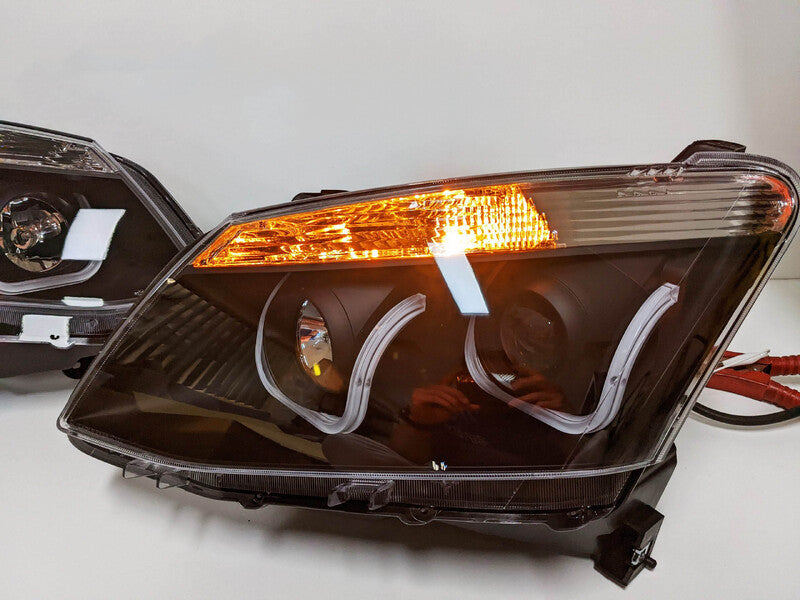 Back LED DRL Projector Headlights Fit For Isuzu D-MAX DMAX UTE 2012-2016 HL-IS001LS - Machter