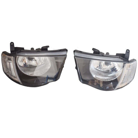 Pair Head Light Lamps Fit For Mitsubishi Triton Ute MN 2009~2015 GL GLX - Machter