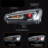 Demon Eye 3D LED DRL Projector Head Light Fit For Mitsubishi Lancer CJ EVO X VRX 2007-2017 HL-MB003LS - Machter