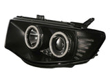 Black Ultra LED Angel Eyes Projector Headlights Fit For Mitsubishi Triton 2006-2015 HL-MB005LS - Machter