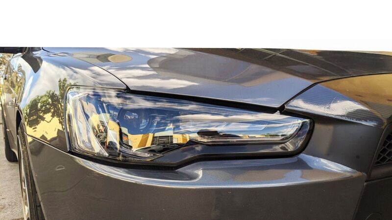 3D Neon LED DRL Projector Headlights Fit For Mitsubishi Lancer CJ EVO X VRX 2007-2017 HL-MB006LS - Machter