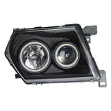 Pair Head Lights Lamps Black LED AngelEye Fit For Nissan Patrol GU 1-3 1997-2007 HL-NS003 - Machter