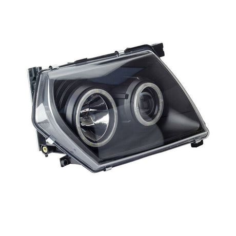 Pair Head Lights Lamps Black LED AngelEye Fit For Nissan Patrol GU 1-3 1997-2007 - Machter