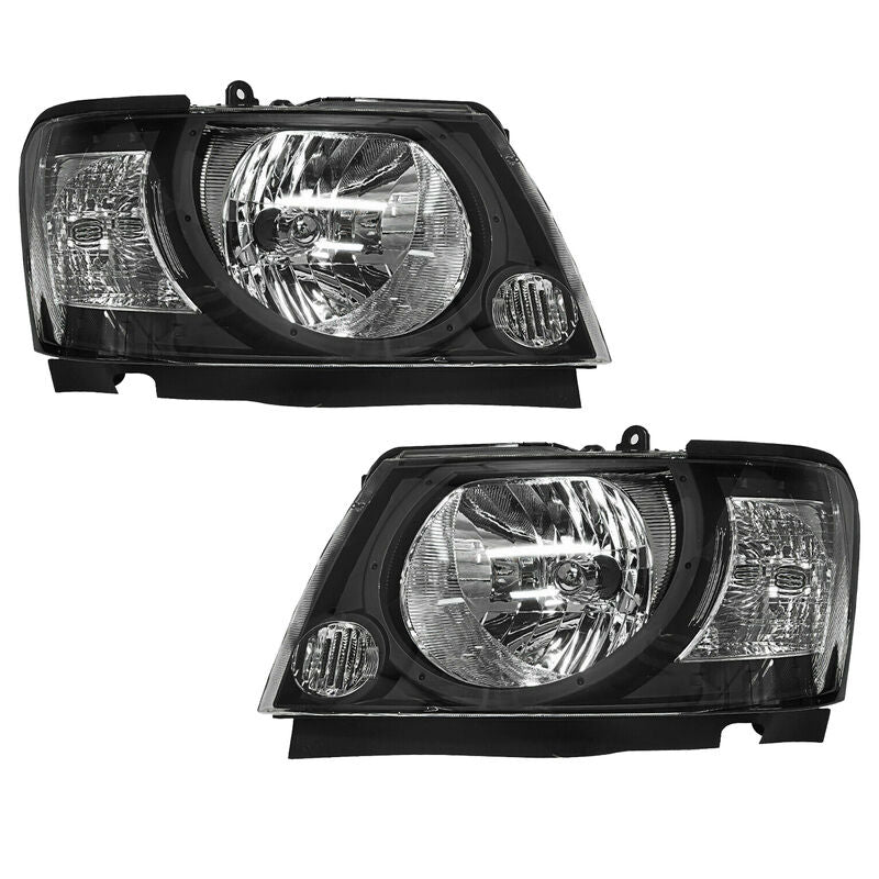Black Smoked Pair Headlights Fit For Nissan Patrol GU Series GU4 Y61 10/2004-2016 HL-NS004 - Machter