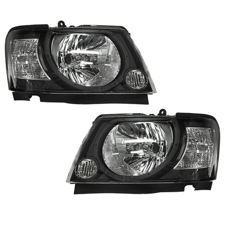 Black Smoked Pair Headlights Fit For Nissan Patrol GU Series GU4 Y61 10/2004-2016 HL-NS004 - Machter
