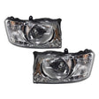 Pair Head light Lamp Fit For Nissan Patrol Wagon GU Y61 2004-2016 HL-NS005 - Machter
