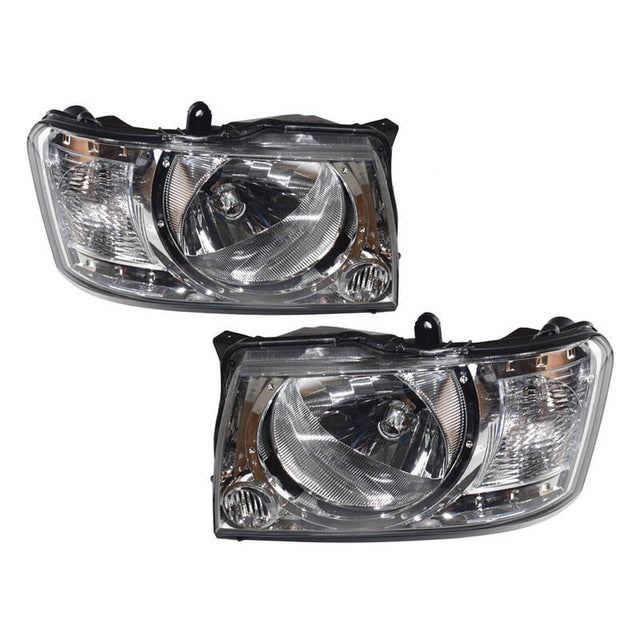 Pair Head light Lamp Fit For Nissan Patrol Wagon GU Y61 2004-2016 HL-NS005 - Machter
