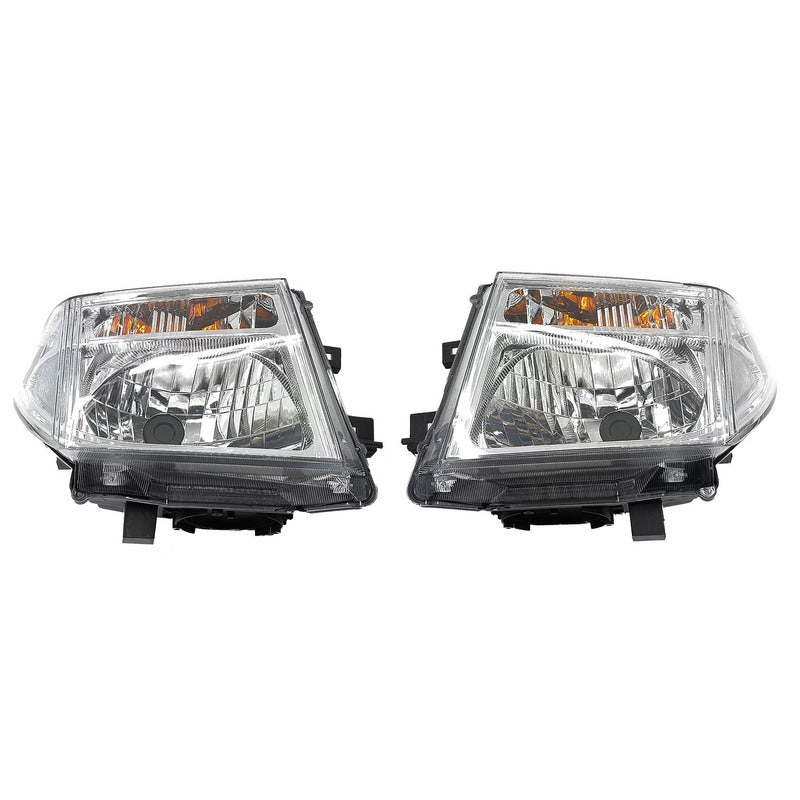 Pair Head Light Lamp Fit For Nissan Navara D40 D40T MNT Thai Built 2008-2014 HL-NS009 - Machter