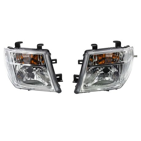 Pair Head Light Lamp Fit For Nissan Navara D40 D40T MNT Thai Built 2008-2014 - Machter