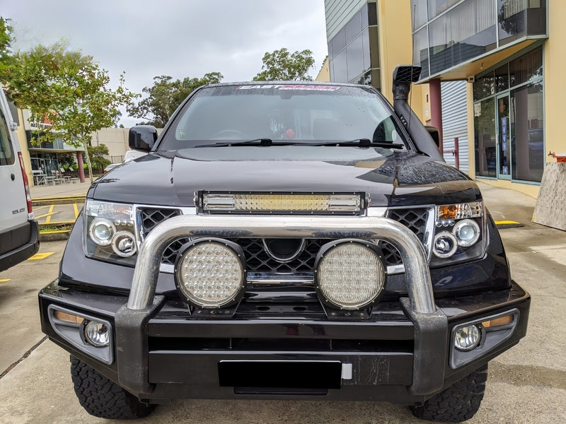 Black LED Angel-Eyes Head Light Fit For Nissan Navara D40 Pathfinder R51 2004-2011 HL-NS023LS - Machter