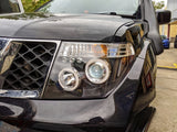Black LED Angel-Eyes Head Light Fit For Nissan Navara D40 Pathfinder R51 2004-2011 HL-NS023LS - Machter