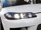 COPLUS Dual LED Projector Head Lights With LED Indicators Fit For Nissan 200SX S15 Silvia 1999-2002 HL-NS024LS - Machter