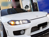 COPLUS Dual LED Projector Head Lights With LED Indicators Fit For Nissan 200SX S15 Silvia 1999-2002 HL-NS024LS - Machter