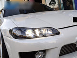 COPLUS Dual LED Projector Head Lights With LED Indicators Fit For Nissan 200SX S15 Silvia 1999-2002 HL-NS024LS - Machter