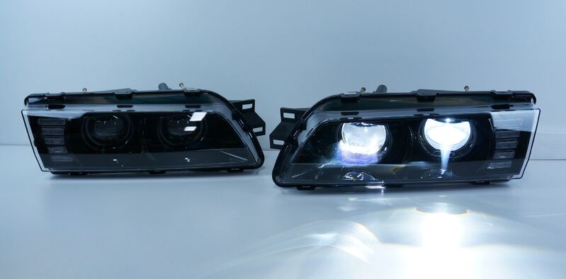 COPLUS 78 Works Dual LED Projector Headlights Fit For Nissan Skyline R32 GTR GTST RB26 1989-1994 HL-NS027LS - Machter