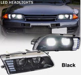 COPLUS 78 Works Dual LED Projector Headlights Fit For Nissan Skyline R32 GTR GTST RB26 1989-1994 HL-NS027LS - Machter