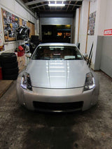 DRL LED Black Projector Headlights Fit For Nissan 350Z Z33 Fairlady Halogen Type 2003-2005 HL-NS033LS - Machter