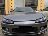 Black LED 3D DRL Projector Headlights & LED Indicators Fit For Nissan S15 200sx Silvia 1999-2002 HL-NS034LS - Machter