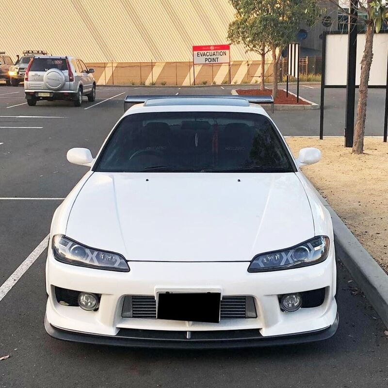Black LED 3D DRL Projector Headlights & LED Indicators Fit For Nissan S15 200sx Silvia 1999-2002 HL-NS034LS - Machter