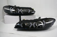 Black LED 3D DRL Projector Headlights & LED Indicators Fit For Nissan S15 200sx Silvia 1999-2002 HL-NS034LS - Machter