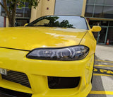 Black LED 3D DRL Projector Headlights & LED Indicators Fit For Nissan S15 200sx Silvia 1999-2002 HL-NS034LS - Machter
