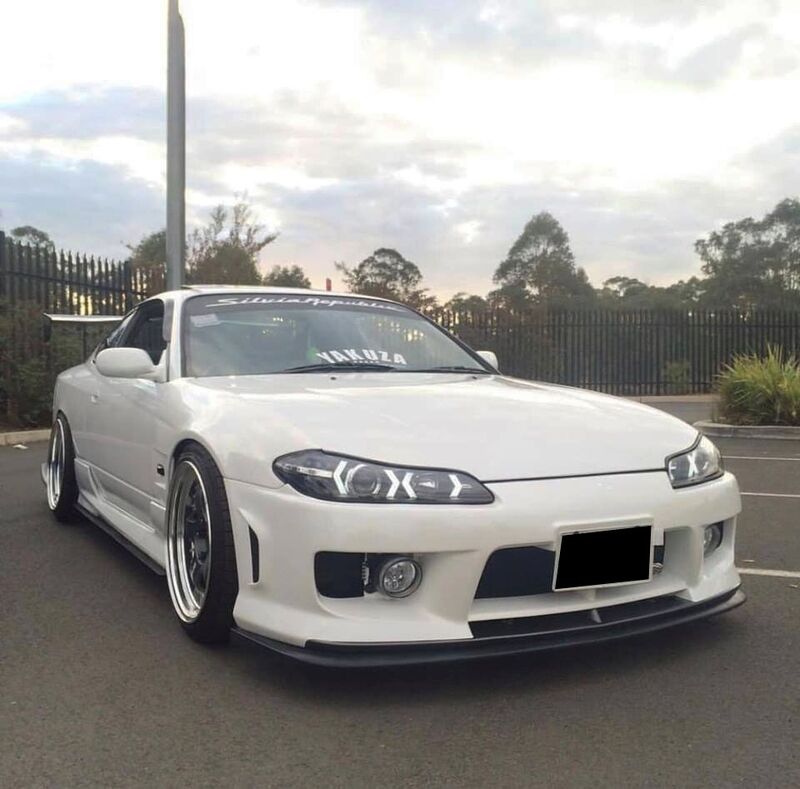 Black LED 3D DRL Projector Headlights & LED Indicators Fit For Nissan S15 200sx Silvia 1999-2002 HL-NS034LS - Machter