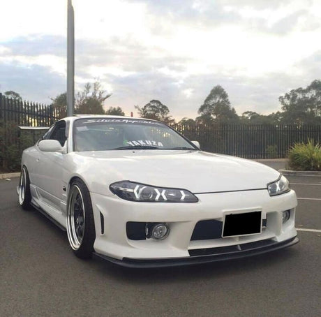 Black LED 3D DRL Projector Headlights & LED Indicators Fit For Nissan S15 200sx Silvia 1999-2002 HL-NS034LS - Machter