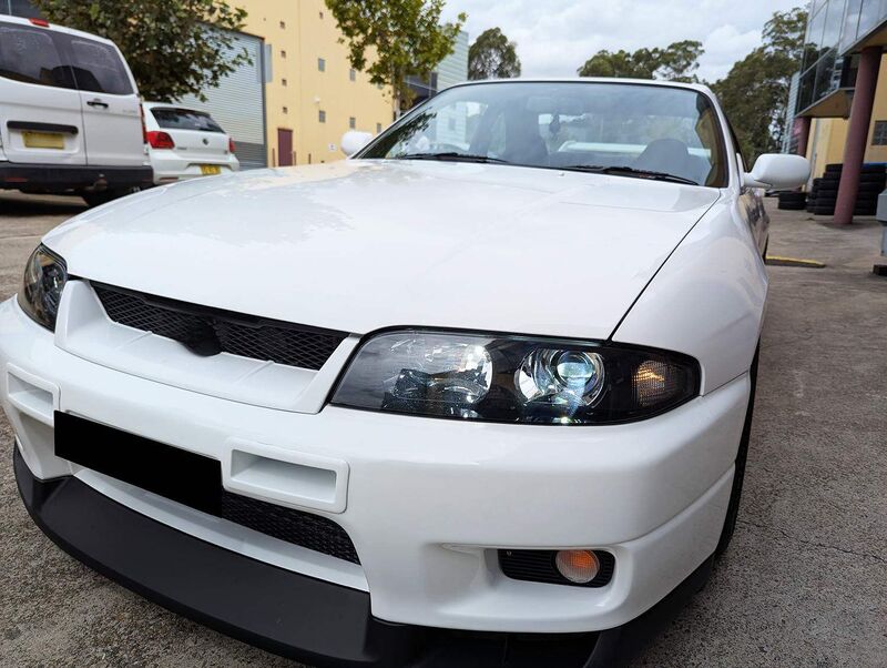 JDM Black OE Projector Headlights Fit For Nissan Skyline R33 GTR GTS25 GTS Series 1&3 HL-NS035LS - Machter