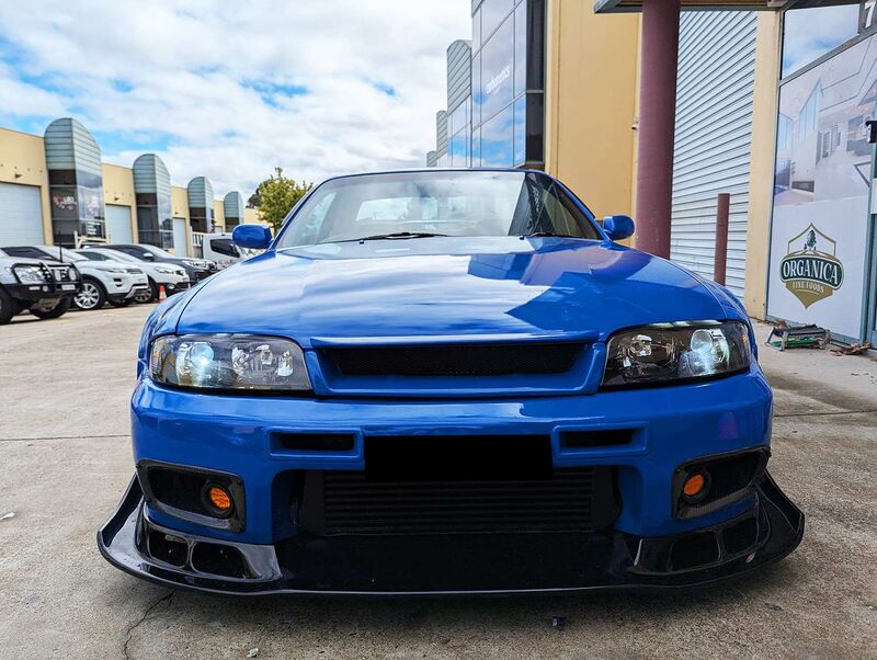 JDM Black OE Projector Headlights Fit For Nissan Skyline R33 GTR GTS25 GTS Series 1&3 HL-NS035LS - Machter