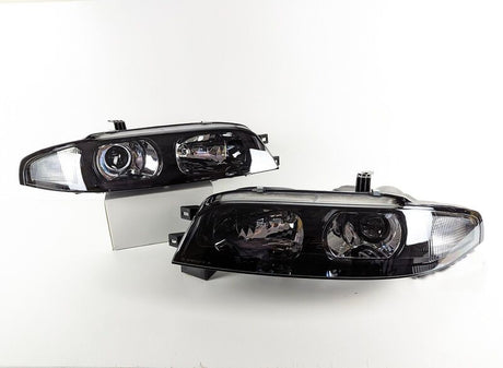 JDM Black OE Projector Headlights Fit For Nissan Skyline R33 GTR GTS25 GTS Series 1&3 HL-NS035LS - Machter