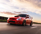 Black 3D LED Angle Eyes Projector Headlights Fit For Subaru Impreza WRX STI GD 2003-2005 HL-SB001LS - Machter