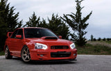 Black 3D LED Angle Eyes Projector Headlights Fit For Subaru Impreza WRX STI GD 2003-2005 HL-SB001LS - Machter
